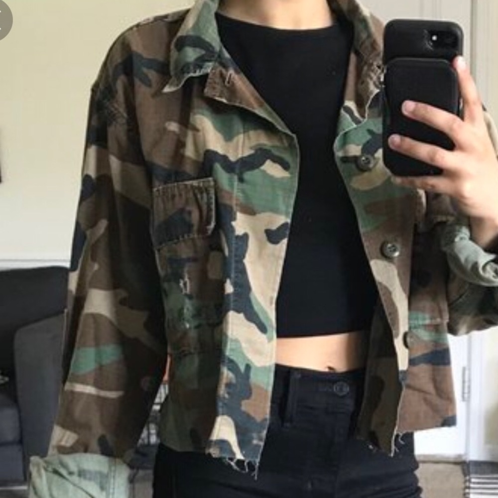 Army Jacket Denim Style